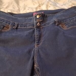 Wax Jean High-Rise Dark Blue Stretch Jeans